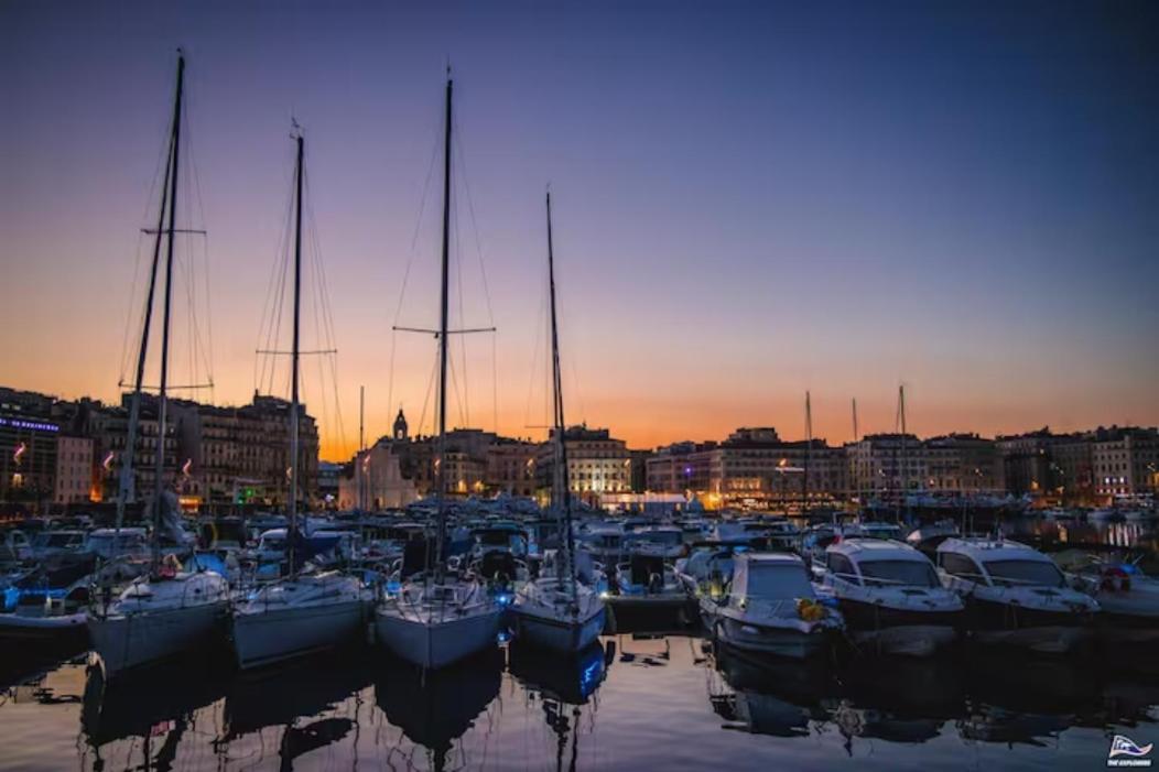 Vieux Port Proximite Panier Clim Central Cachet Marseille Exteriér fotografie